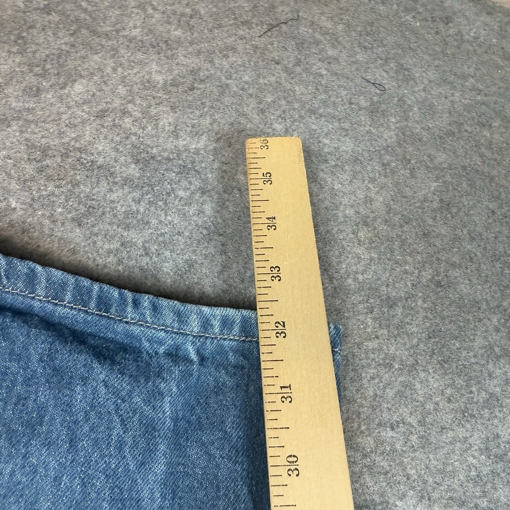 Levis 501XX Jeans Mens 35x32 Blue Straight Fit Button Fly VTG Y2K Whiskered - Picture 9 of 12